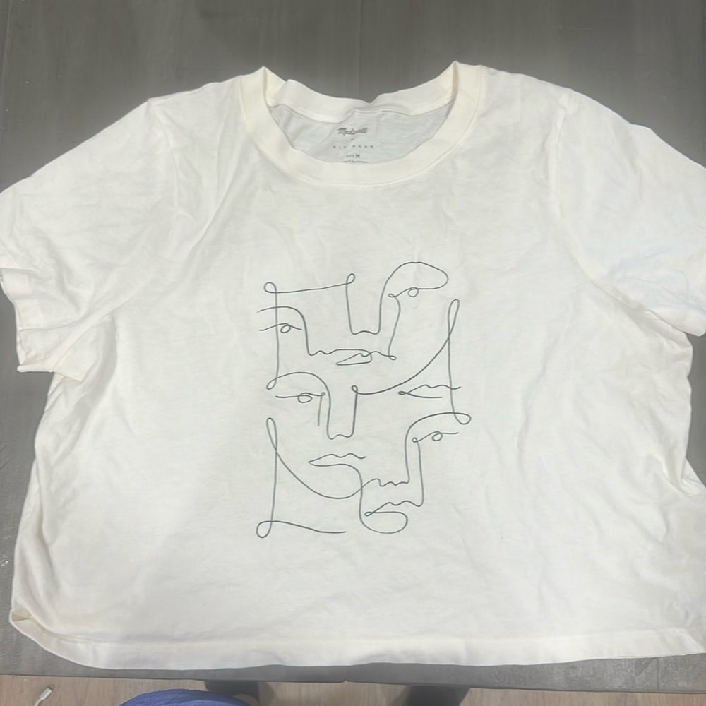 Madewell size m cropped shirt
